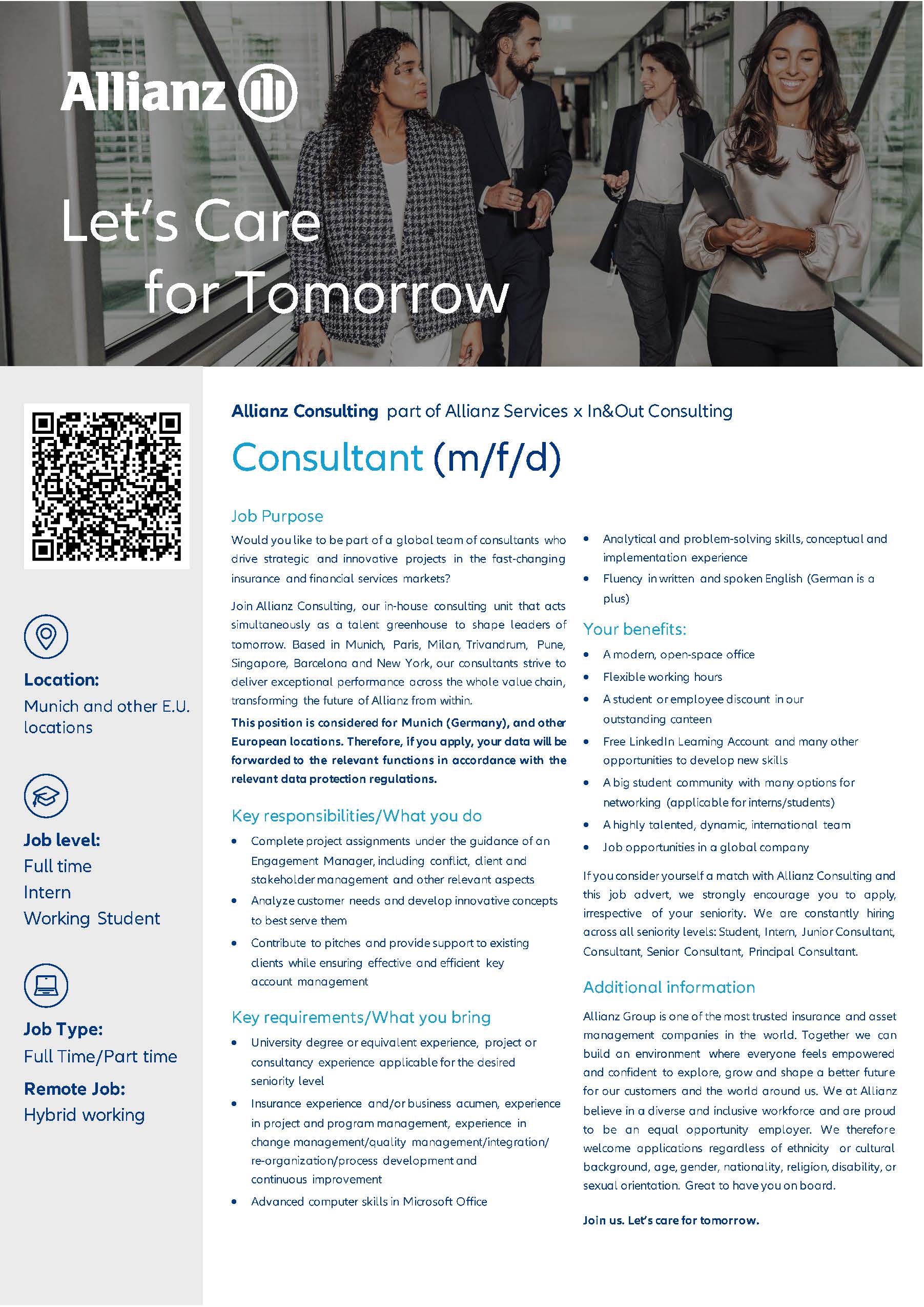 Allianz Consulting Job